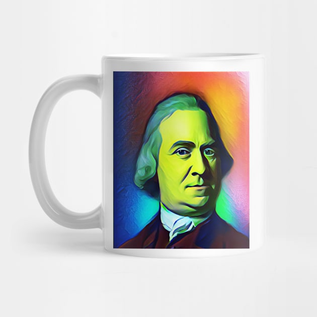 Samuel Adams Colourful Portrait | Samuel Adams Artwork 7 by JustLit